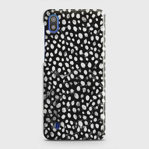 Samsung Galaxy A10 Cover - Bold Dots Series - Matte Finish - Snap On Hard Case with LifeTime Colors Guarantee