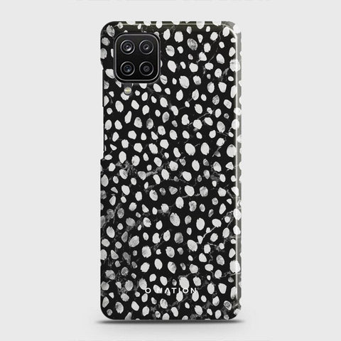 Samsung Galaxy A12 Cover - Bold Dots Series - Matte Finish - Snap On Hard Case with LifeTime Colors Guarantee