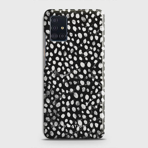 Samsung Galaxy A51 Cover - Bold Dots Series - Matte Finish - Snap On Hard Case with LifeTime Colors Guarantee