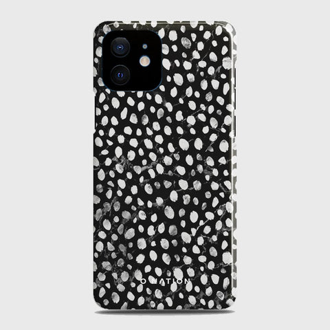 iPhone 12 Mini Cover - Bold Dots Series - Matte Finish - Snap On Hard Case with LifeTime Colors Guarantee