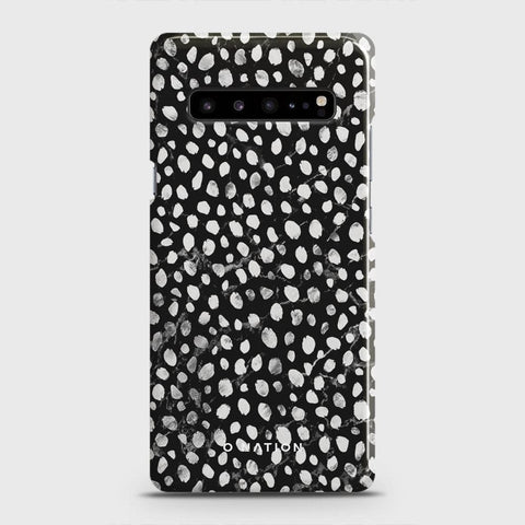 Samsung Galaxy S10 5G Cover - Bold Dots Series - Matte Finish - Snap On Hard Case with LifeTime Colors Guarantee