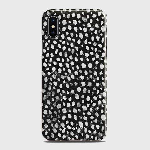 iPhone X Cover - Bold Dots Series - Matte Finish - Snap On Hard Case with LifeTime Colors Guarantee