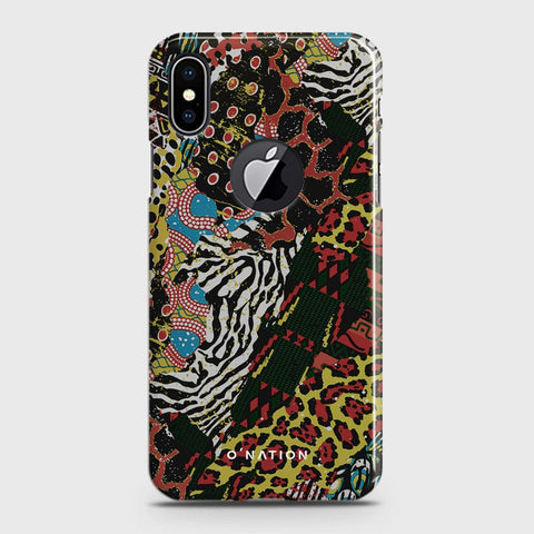 iPhone XS / X with Cut Cover - Bold Dots Series - Matte Finish - Snap On Hard Case with LifeTime Colors Guarantee