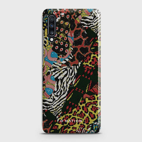 Samsung Galaxy A70 Cover - Bold Dots Series - Matte Finish - Snap On Hard Case with LifeTime Colors Guarantee