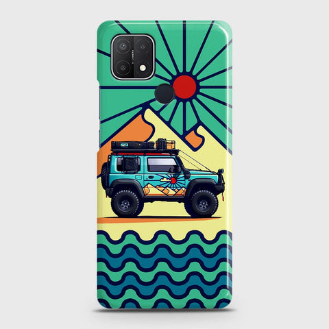 Oppo A15 Cover - Adventure Series - Matte Finish - Snap On Hard Case with LifeTime Colors Guarantee