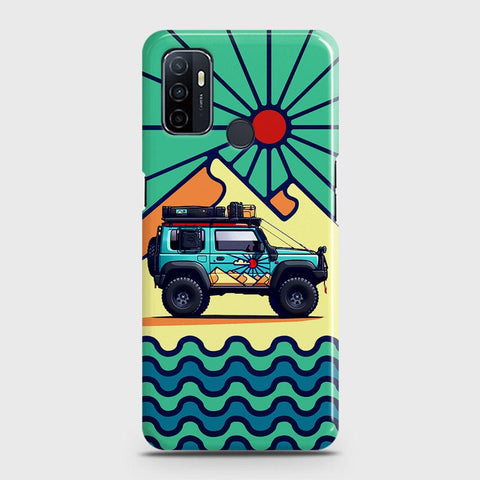 Oppo A53 Cover - Adventure Series - Matte Finish - Snap On Hard Case with LifeTime Colors Guarantee