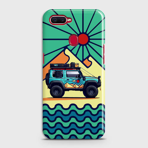 Oppo F9 Cover - Adventure Series - Matte Finish - Snap On Hard Case with LifeTime Colors Guarantee