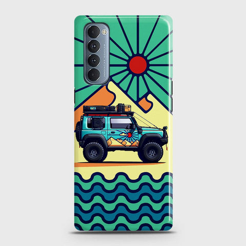 Oppo Reno 4 Pro 4G Cover - Adventure Series - Matte Finish - Snap On Hard Case with LifeTime Colors Guarantee