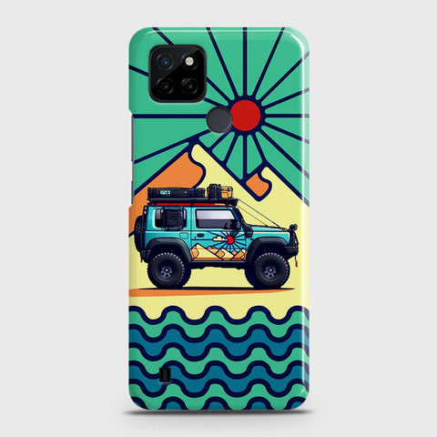 Realme C21Y Cover - Adventure Series - Matte Finish - Snap On Hard Case with LifeTime Colors Guarantee