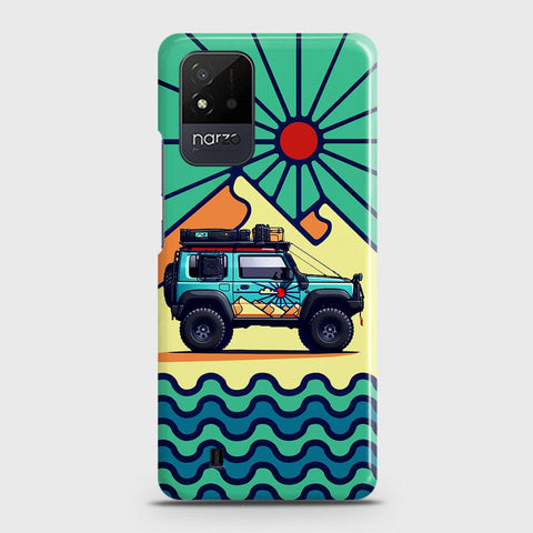 Realme C20 Cover - Adventure Series - Matte Finish - Snap On Hard Case with LifeTime Colors Guarantee