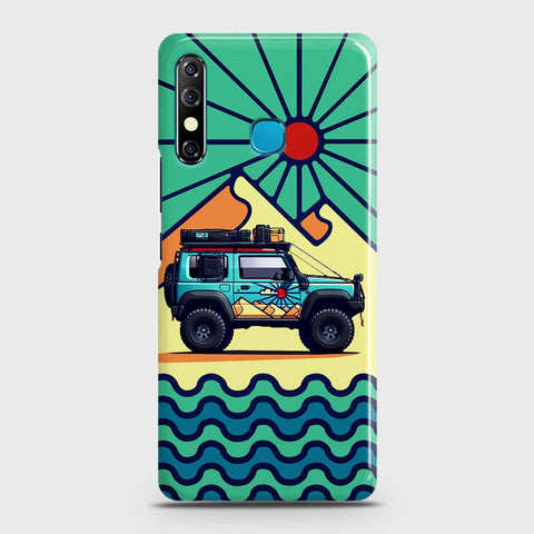 Infinix Hot 8 Cover - Adventure Series - Matte Finish - Snap On Hard Case with LifeTime Colors Guarantee