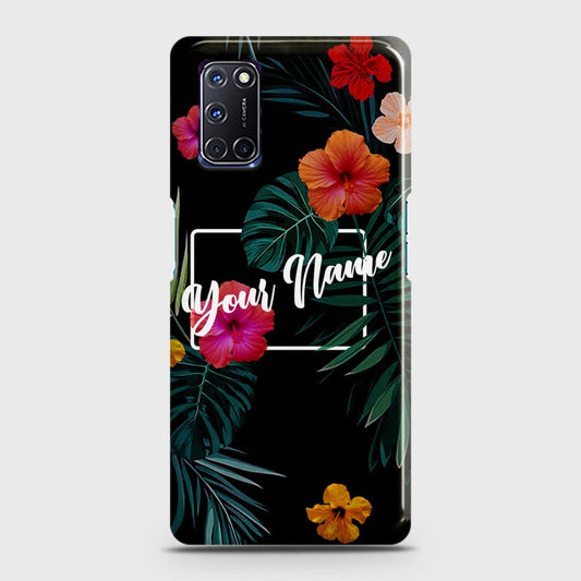 Oppo A92 Cover - Floral Series - Matte Finish - Snap On Hard Case with LifeTime Colors Guarantee