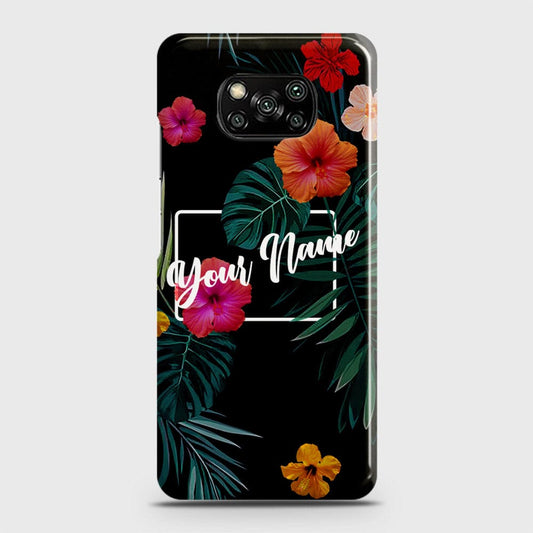 Xiaomi Poco X3 Cover - Floral Series - Matte Finish - Snap On Hard Case with LifeTime Colors Guarantee