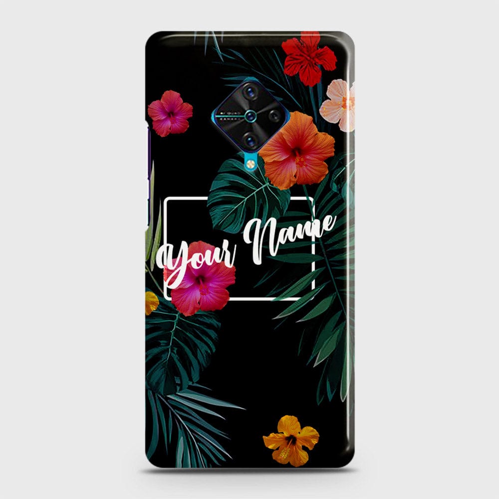 Vivo S1 Pro  Cover - Floral Series - Matte Finish - Snap On Hard Case with LifeTime Colors Guarantee