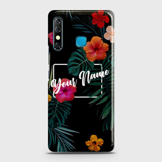 Tecno Spark 4 Cover - Floral Series - Matte Finish - Snap On Hard Case with LifeTime Colors Guarantee