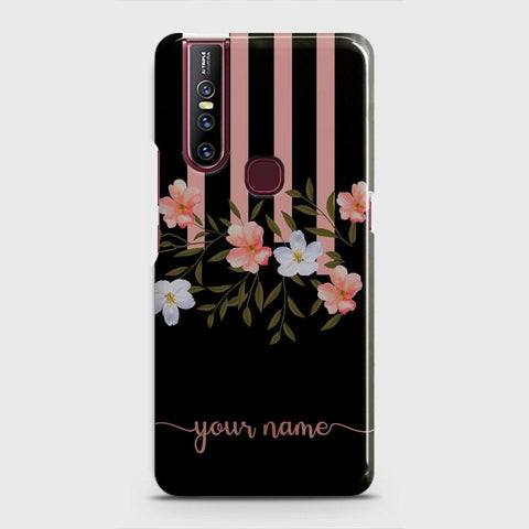 Vivo V15 Cover - Floral Series - Matte Finish - Snap On Hard Case with LifeTime Colors Guarantee