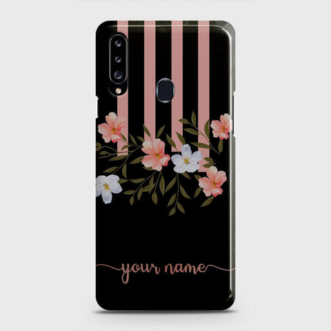 Samsung Galaxy A20s Cover - Floral Series - Matte Finish - Snap On Hard Case with LifeTime Colors Guarantee