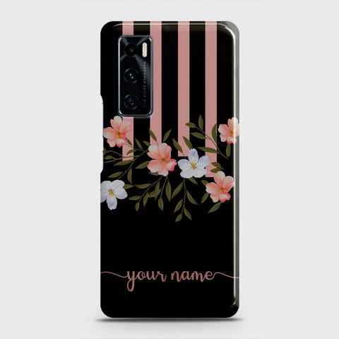 Vivo V20 SE Cover - Floral Series - Matte Finish - Snap On Hard Case with LifeTime Colors Guarantee