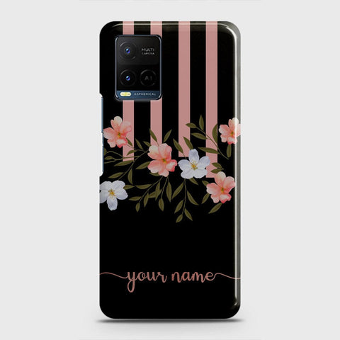 Vivo Y21s Cover - Floral Series - Matte Finish - Snap On Hard Case with LifeTime Colors Guarantee