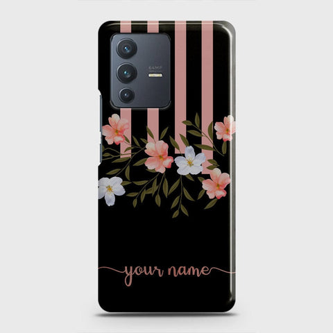 Vivo V23 5G Cover - Floral Series - Matte Finish - Snap On Hard Case with LifeTime Colors Guarantee