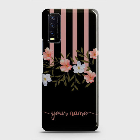 Vivo Y20A  Cover - Floral Series - Matte Finish - Snap On Hard Case with LifeTime Colors Guarantee