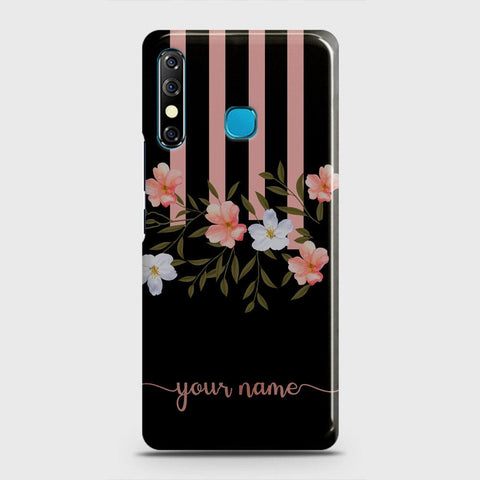 Infinix Hot 8 Cover - Floral Series - Matte Finish - Snap On Hard Case with LifeTime Colors Guarantee