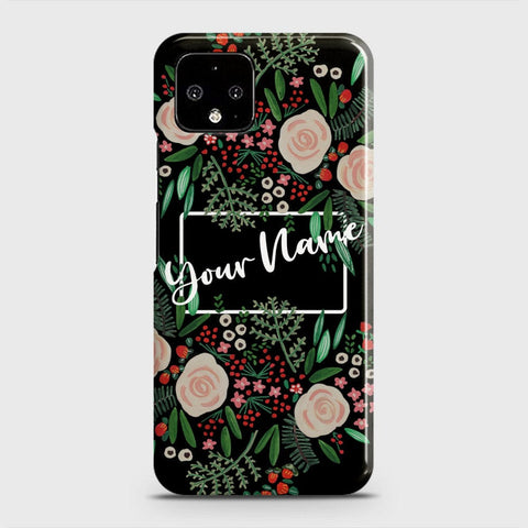 Google Pixel 4 Cover - Floral Series - Matte Finish - Snap On Hard Case with LifeTime Colors Guarantee