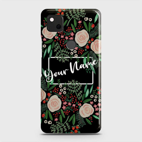 Google Pixel 4a 4G Cover - Floral Series - Matte Finish - Snap On Hard Case with LifeTime Colors Guarantee