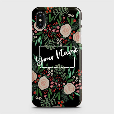 iPhone Xs Cover - Floral Series - Matte Finish - Snap On Hard Case with LifeTime Colors Guarantee