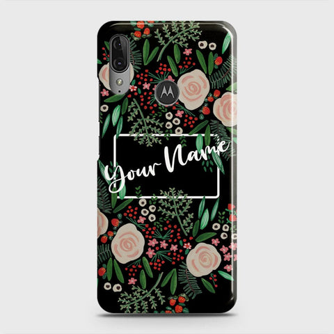 Motorola Moto E6 Plus Cover - Floral Series - Matte Finish - Snap On Hard Case with LifeTime Colors Guarantee