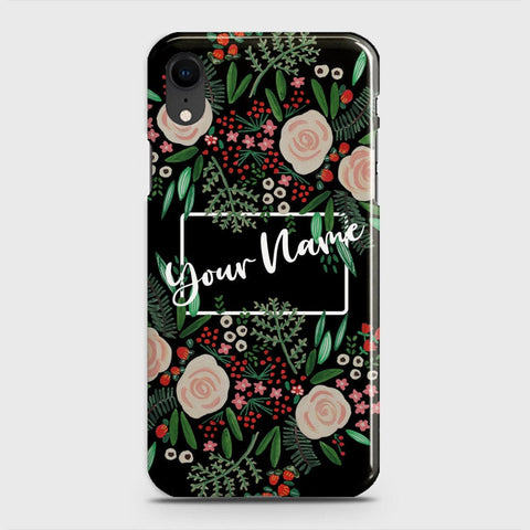 iPhone XR Cover - Floral Series - Matte Finish - Snap On Hard Case with LifeTime Colors Guarantee