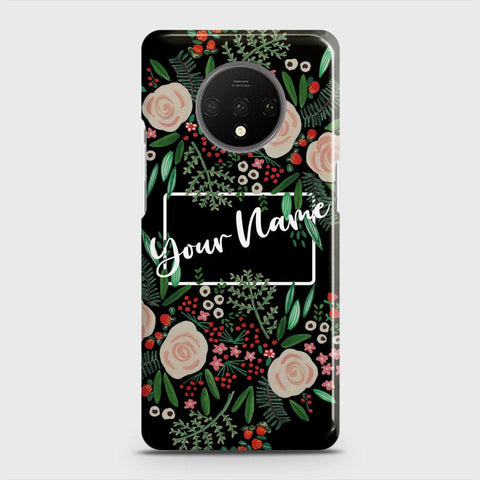 OnePlus 7T Cover - Floral Series - Matte Finish - Snap On Hard Case with LifeTime Colors Guarantee