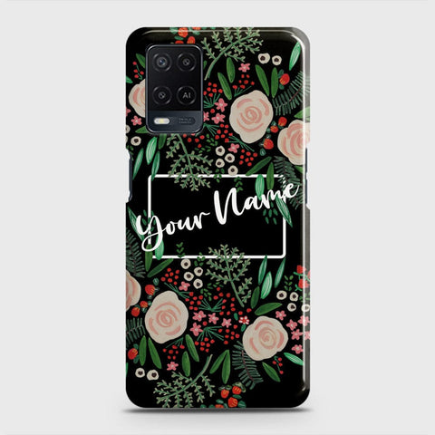 Oppo A54  Cover - Floral Series - Matte Finish - Snap On Hard Case with LifeTime Colors Guarantee