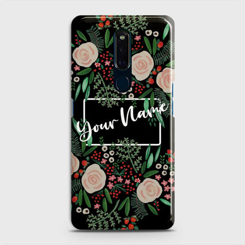 Oppo F11 Cover - Floral Series - Matte Finish - Snap On Hard Case with LifeTime Colors Guarantee