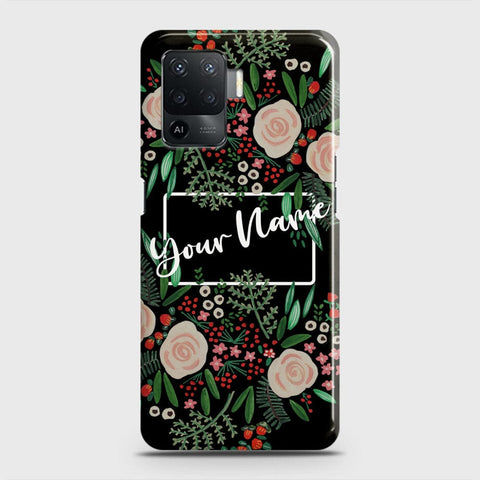 Oppo F19 Pro Cover - Floral Series - Matte Finish - Snap On Hard Case with LifeTime Colors Guarantee