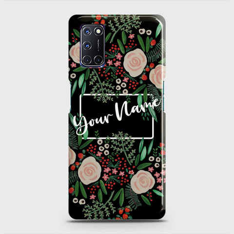 Oppo A52 Cover - Floral Series - Matte Finish - Snap On Hard Case with LifeTime Colors Guarantee