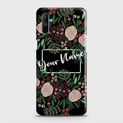 Realme C3 Cover - Floral Series - Matte Finish - Snap On Hard Case with LifeTime Colors Guarantee