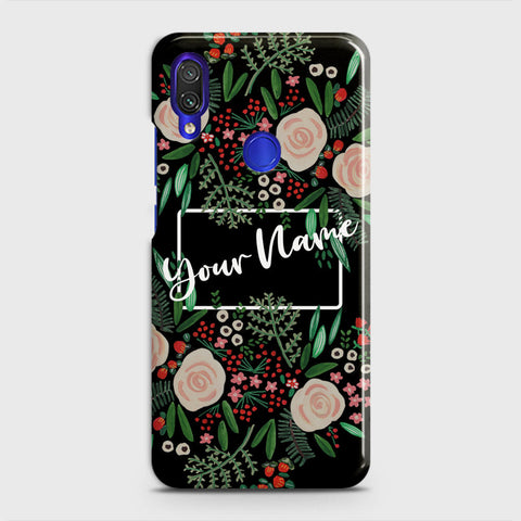 Xiaomi Redmi Note 7 Cover - Floral Series - Matte Finish - Snap On Hard Case with LifeTime Colors Guarantee