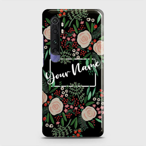 Xiaomi Mi Note 10 Lite Cover - Floral Series - Matte Finish - Snap On Hard Case with LifeTime Colors Guarantee