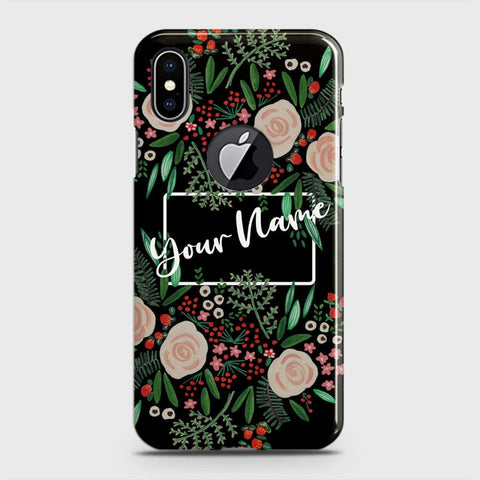 iPhone XS with Cut Cover - Floral Series - Matte Finish - Snap On Hard Case with LifeTime Colors Guarantee