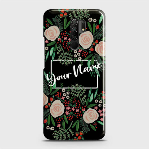 Xiaomi Redmi 9 Cover - Floral Series - Matte Finish - Snap On Hard Case with LifeTime Colors Guarantee