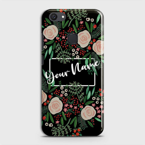 vivo V7 Plus Cover - Floral Series - Matte Finish - Snap On Hard Case with LifeTime Colors Guarantee