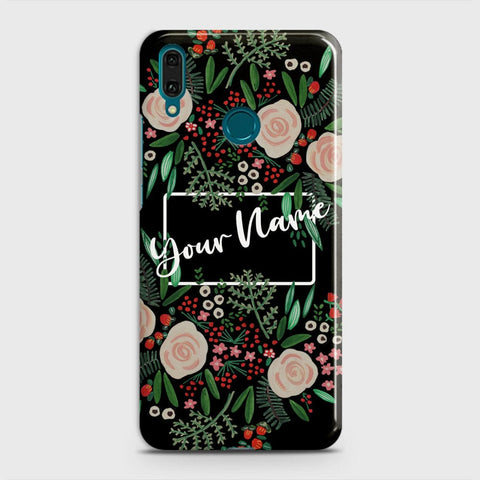 Huawei  P Smart Plus Cover - Floral Series - Matte Finish - Snap On Hard Case with LifeTime Colors Guarantee