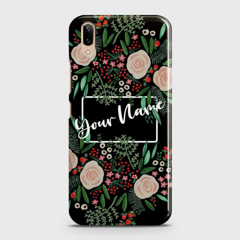 Vivo V11 Pro Cover - Floral Series - Matte Finish - Snap On Hard Case with LifeTime Colors Guarantee