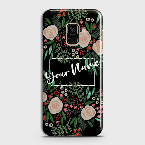 Samsung A6 2018 Cover - Floral Series - Matte Finish - Snap On Hard Case with LifeTime Colors Guarantee