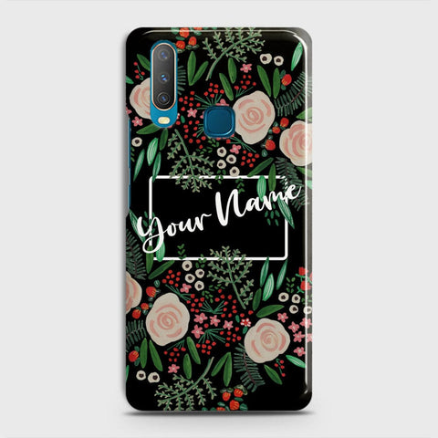 Vivo Y17 Cover - Floral Series - Matte Finish - Snap On Hard Case with LifeTime Colors Guarantee