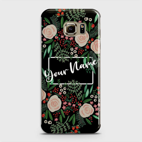 Samsung Galaxy S6 Edge Cover - Floral Series - Matte Finish - Snap On Hard Case with LifeTime Colors Guarantee