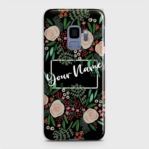 Samsung Galaxy S9 Cover - Floral Series - Matte Finish - Snap On Hard Case with LifeTime Colors Guarantee