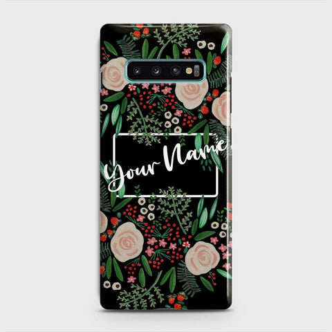 Samsung Galaxy S10 Plus Cover - Floral Series - Matte Finish - Snap On Hard Case with LifeTime Colors Guarantee