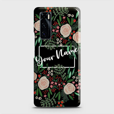 Vivo V20 SE Cover - Floral Series - Matte Finish - Snap On Hard Case with LifeTime Colors Guarantee